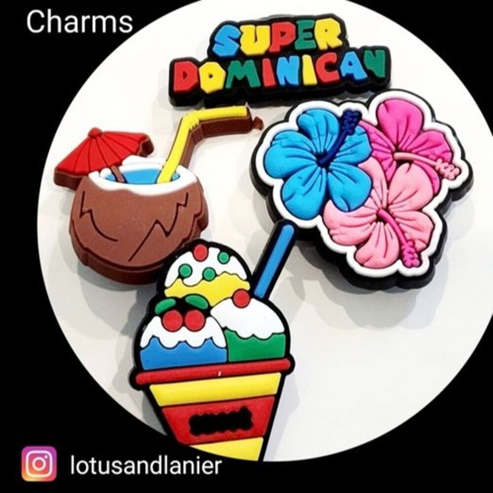 Shoe Charms Super Dominican Charms Set of 4 V1